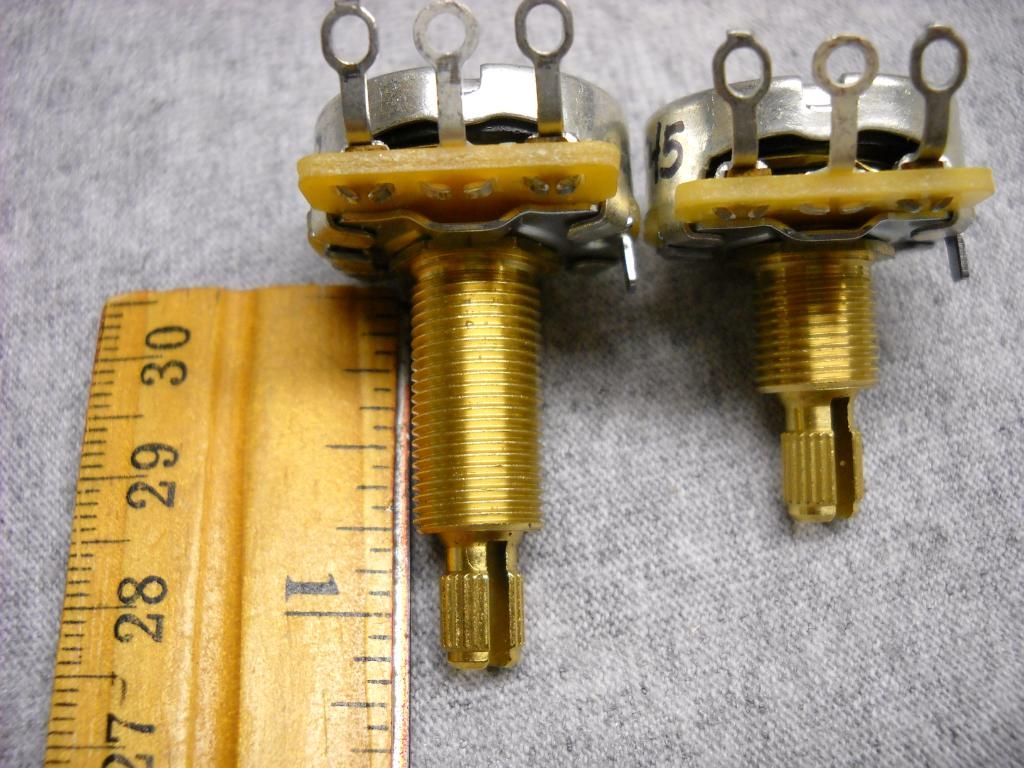 CTS 500K pots the Long & Short Explained with Pics My Les Paul Forum